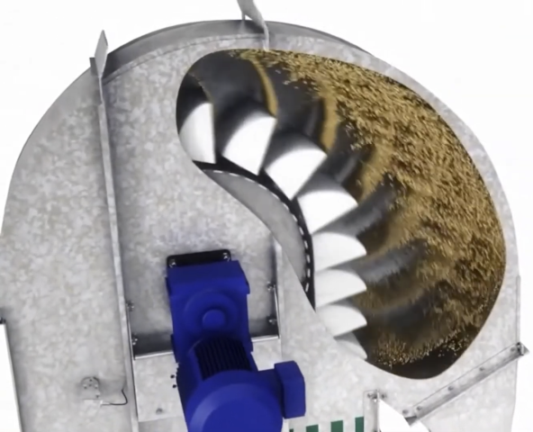 траектория выброса пеллет