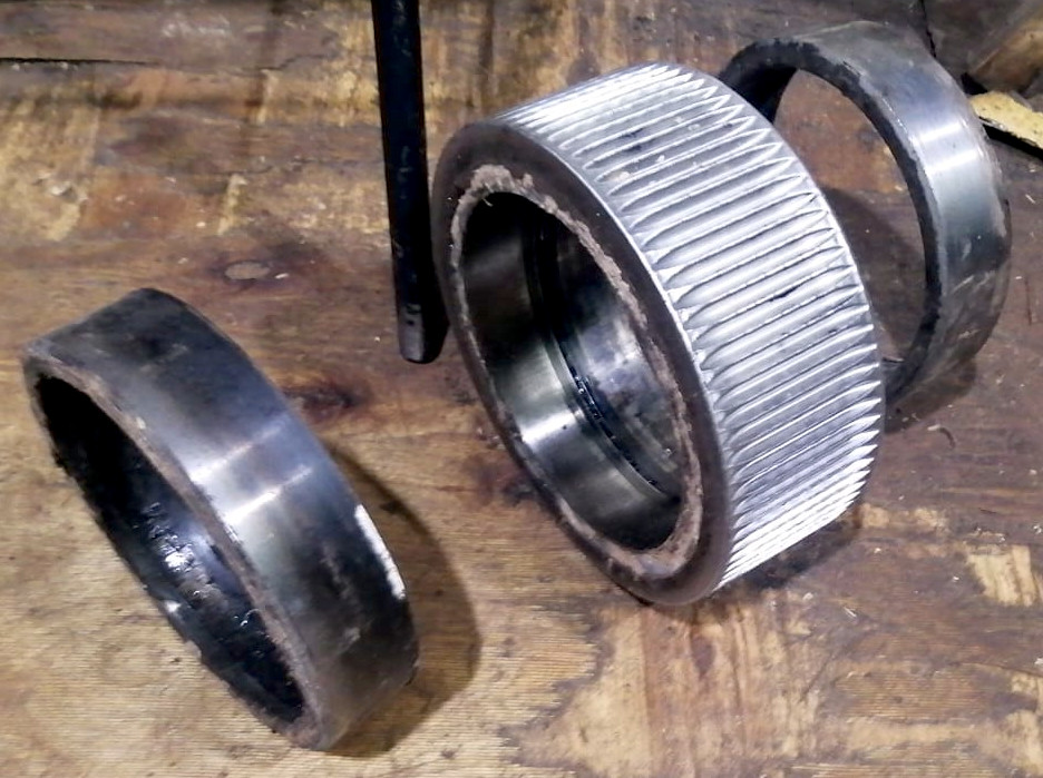 отслоение боковых частей обечайки гранулятора при неправильной закалке