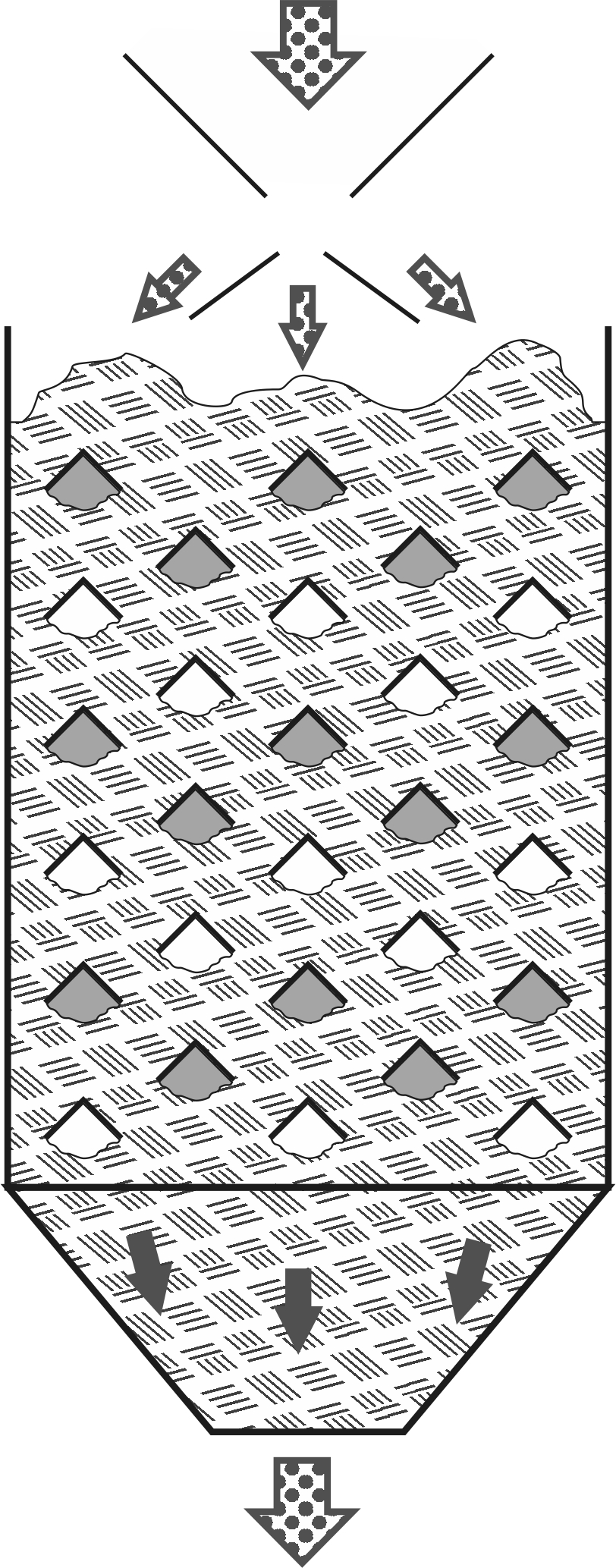 охладитель в виде вертикальной шахты