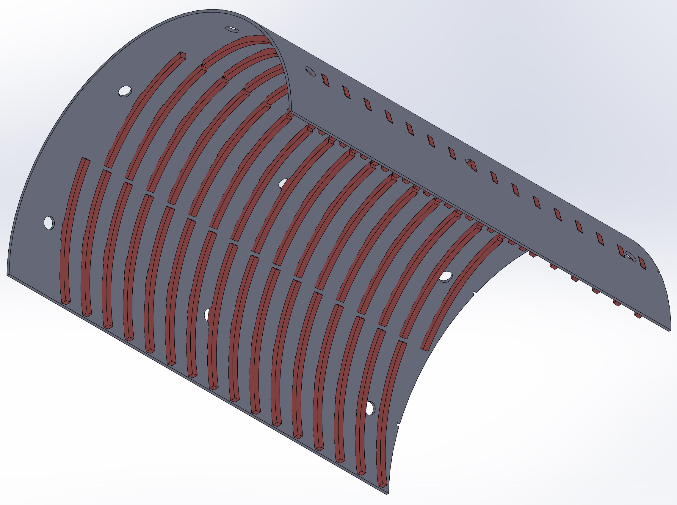welded liners of grate-free hammer mills